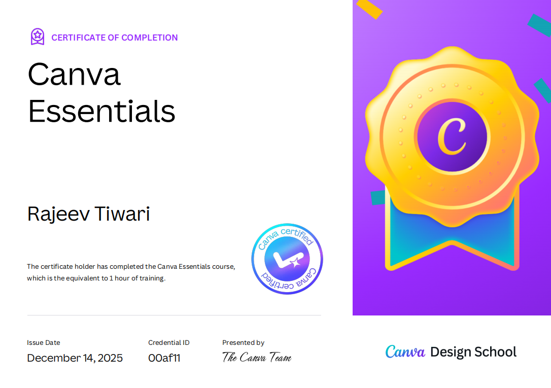 Verified Digital Credentials